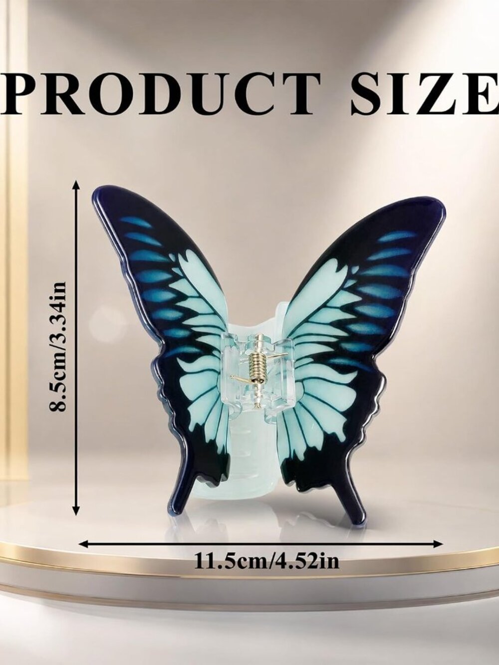 Funny Butterfly Hair Clips,Funny Acrylic Claw Clip for Women,Fashion Hair Clip,C - Picture 2 of 7